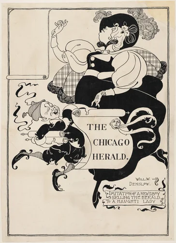The Chicago Herald, American Posters of the Turn of the Century by William Wallace Denslow, print, 1890-1900