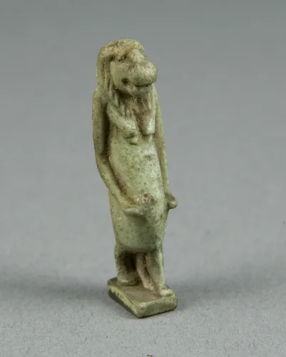 Amulet of the Goddess Taweret (Thoeris) by Egyptian, metalwork, -1069--332