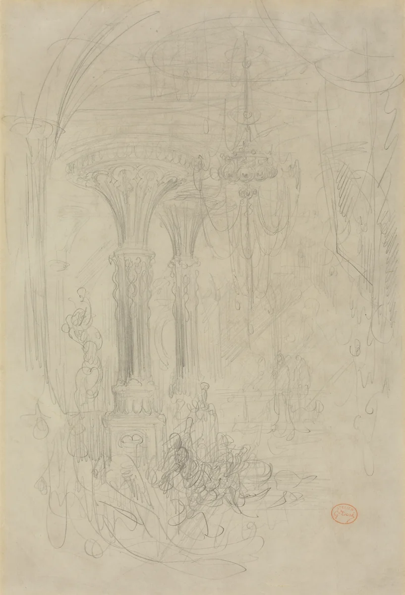 Cleopatra by Gustave Doré, drawing, 1832-1883