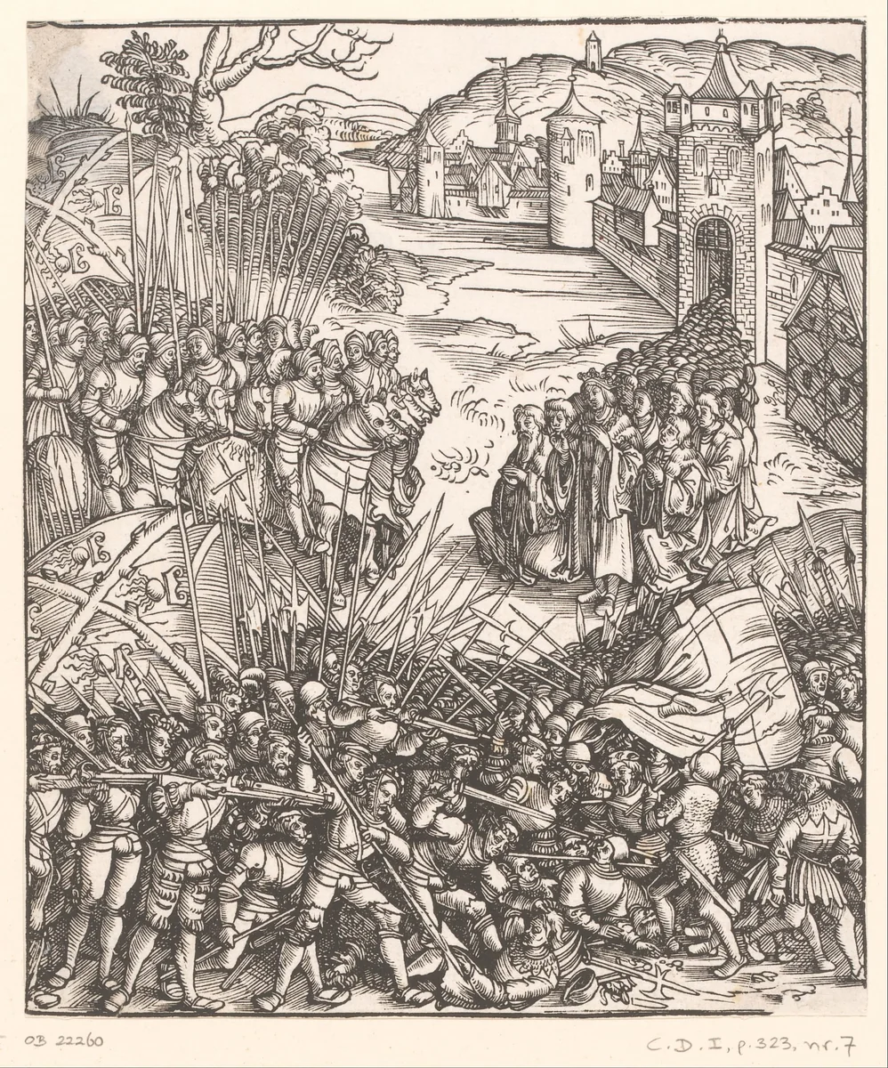 Eerste Vlaamse Opstand by anonymous, print, 1515