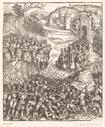 Eerste Vlaamse Opstand by anonymous, print, 1515
