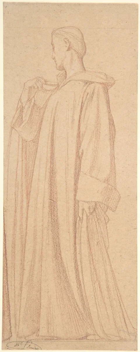 Saint Cloud; Study for the frieze at Saint-Vincent-de-Paul, Paris by Hippolyte Flandrin, drawing, 1835-1864