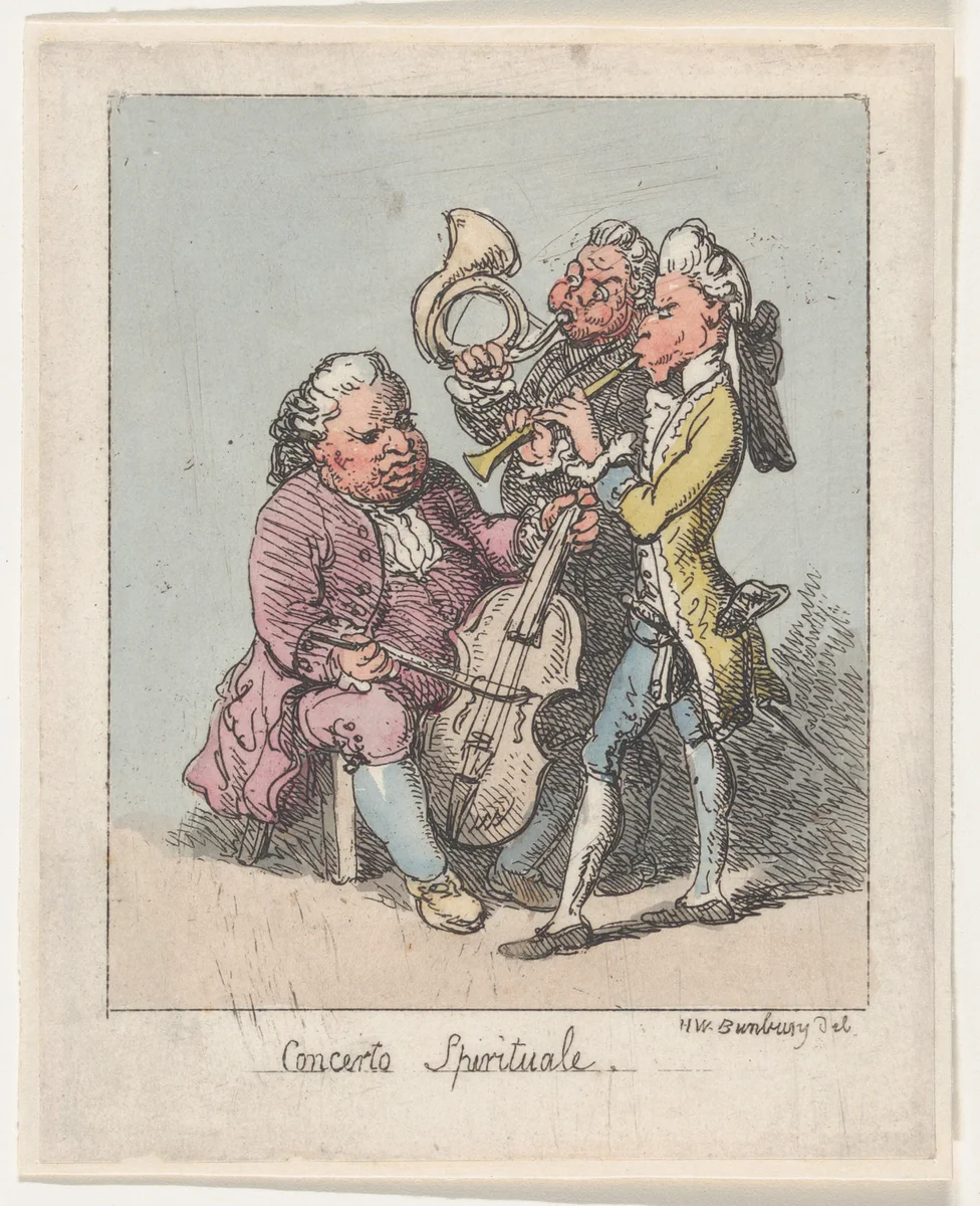 Concerto Spirituale by Henry William Bunbury, print, 1798-1808