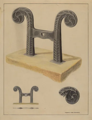 Foot Scraper by Francis Law Durand, index of american design, 1936