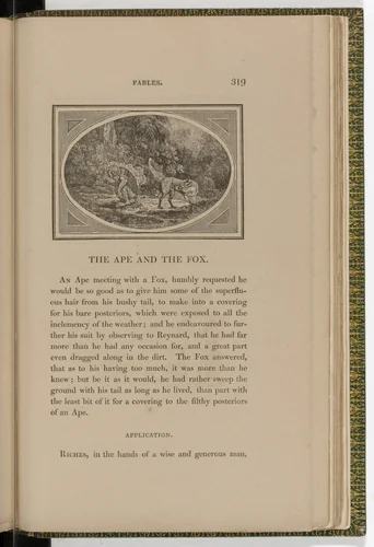 Headpiece (page 319) from The Fables of Aesop by Thomas Bewick, illustrated book, 1818