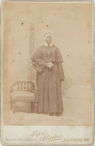 Portrait of an Oblate Sister of Providence by Paris Studio, photograph, 1875-1885