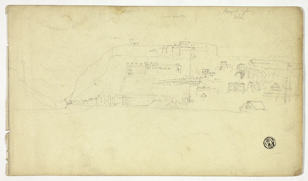 View of Clifton by John Skinner Prout, drawing, 1800-1899