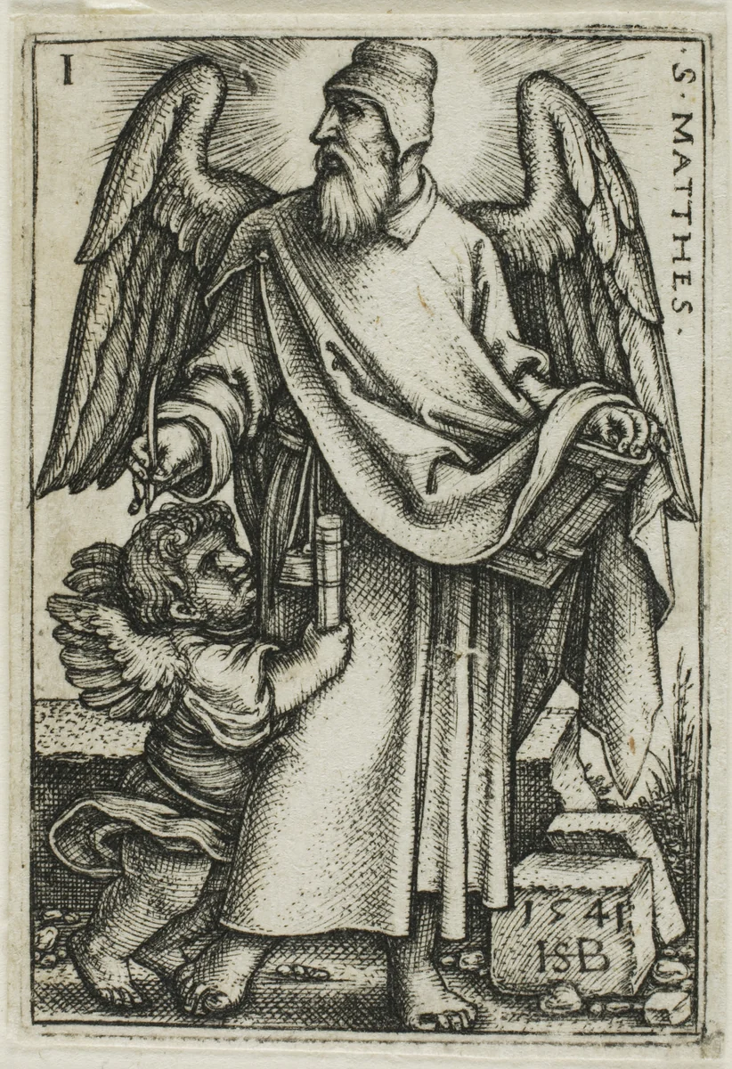 St. Matthew, from The Four Evangelists by Sebald Beham, print, 1541
