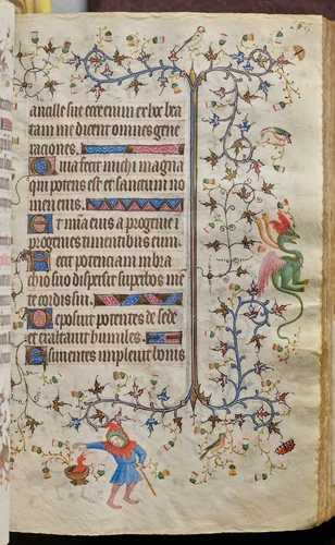 Hours of Charles the Noble, King of Navarre (1361-1425): fol. 94r, Text by Master of the Brussels Initials and Associates, book, 1400-1410