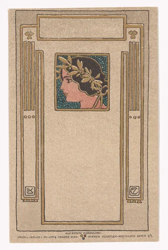 Wiener Künstler-Postkarte Serie I / 1 by Koloman Moser, design, 1898