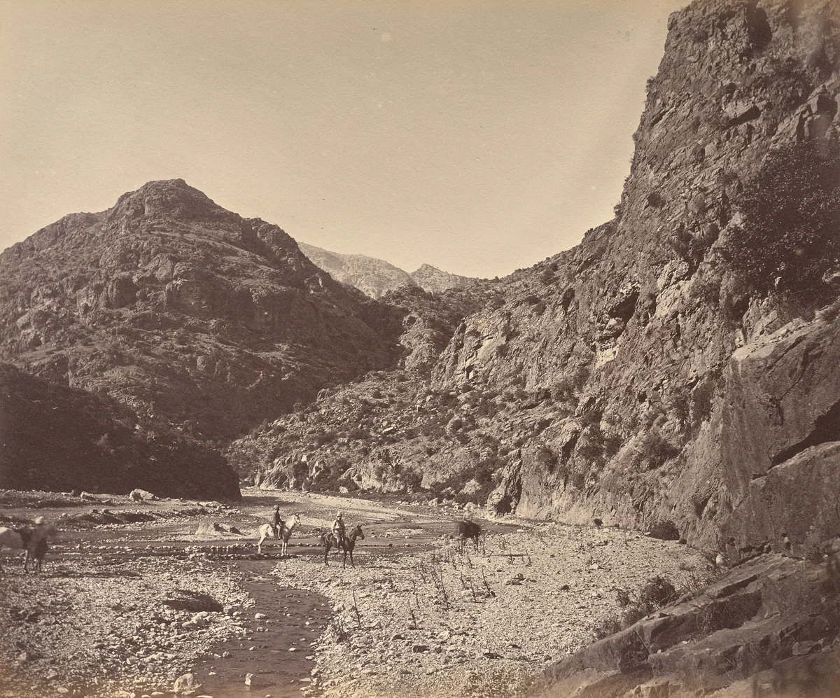 Pass Near Ali Musjid, Showing Tortang by John Burke, photograph, 1878-1880
