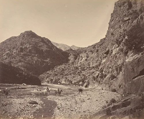 Pass Near Ali Musjid, Showing Tortang by John Burke, photograph, 1878-1880