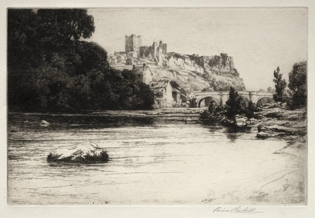 Richmond Castle by George Percival Gaskell, print