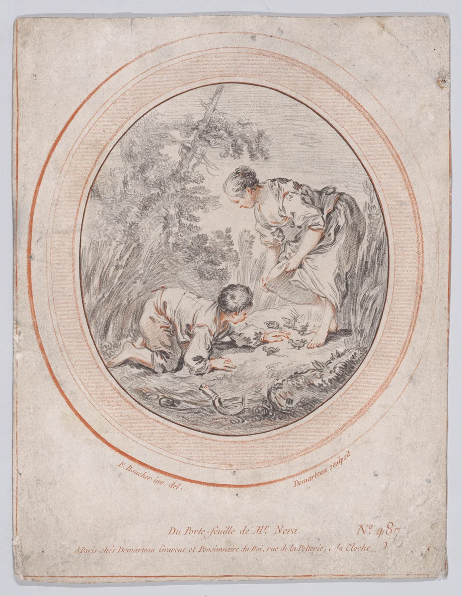 Pastorale by Gilles Demarteau, print, 1737-1776