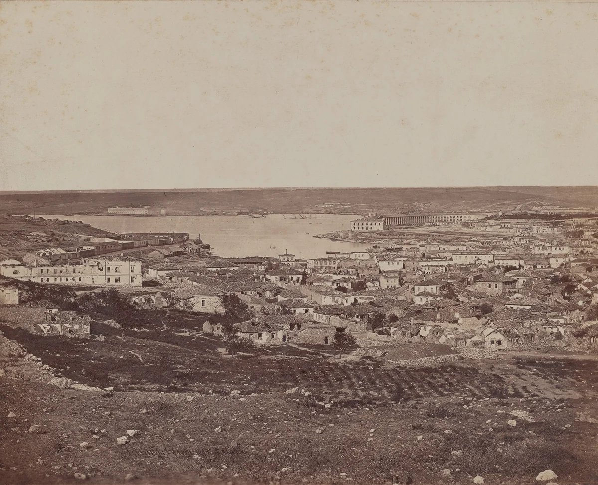 Sebastopol, From Left Attack by James Robertson; Felice Beato, photograph, 1855-1856