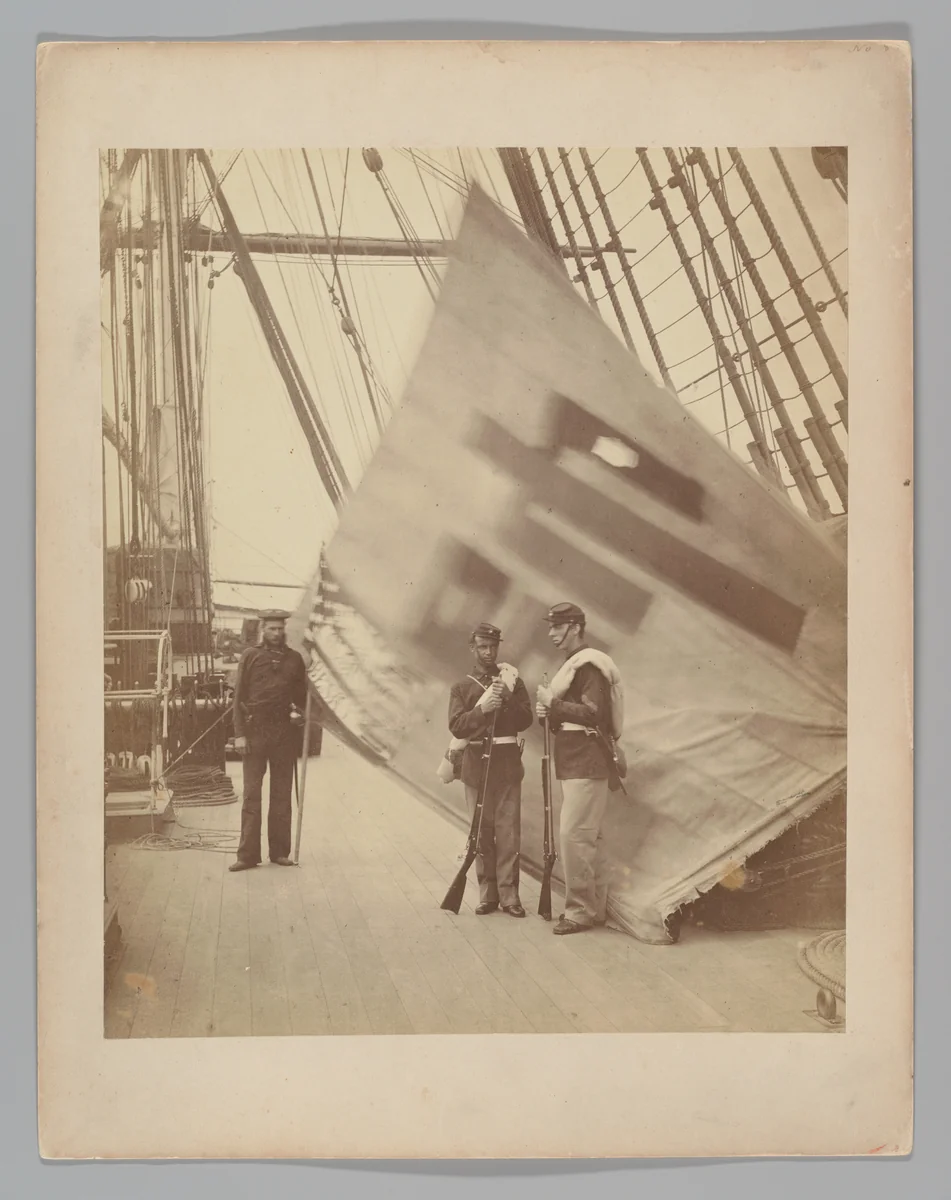 The Capture Corean [sic] Standard by Felice Beato, photograph, 1871