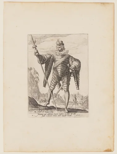 Lieutenant-Colonel, from Officers and Soldiers of the Bodyguard of Emperor Rudolph II by Jacques de Gheyn II, print, 1587