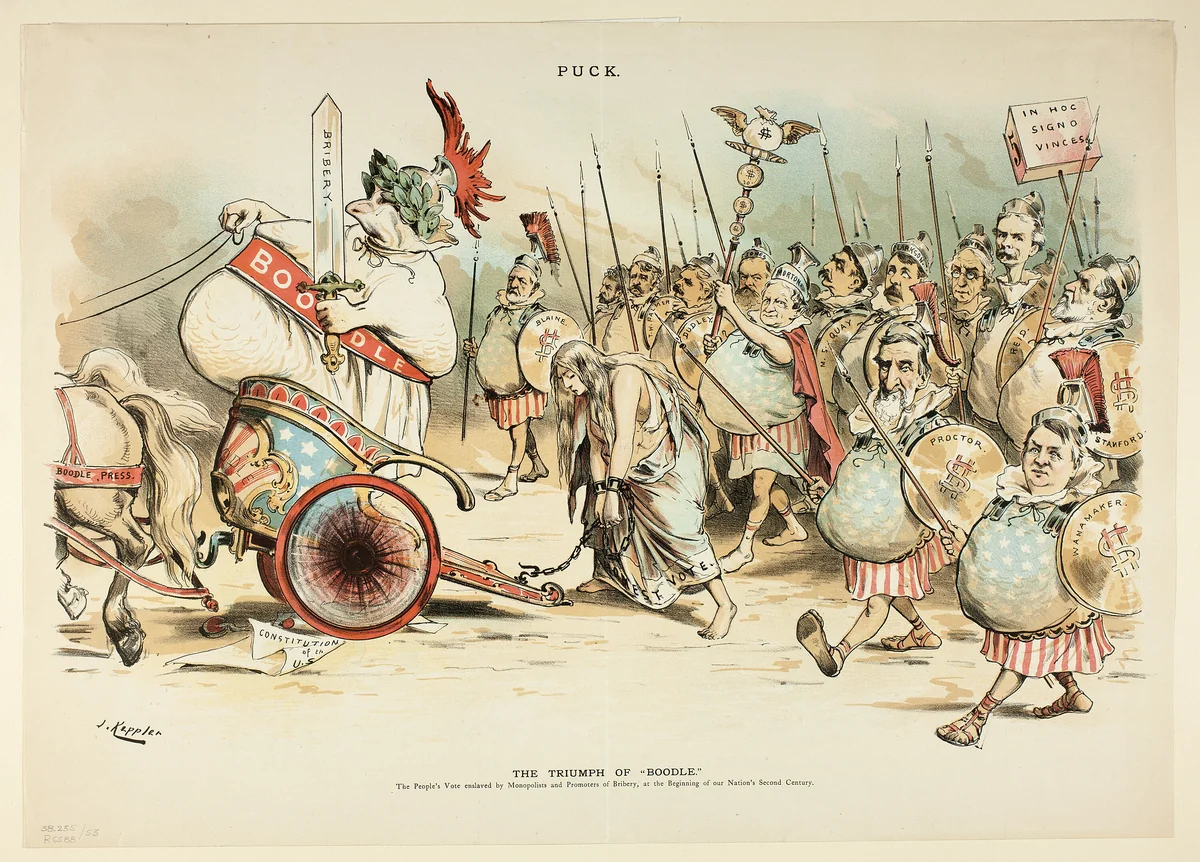 The Triumph of Boodle, from Boodle by Joseph Keppler, print, 1858-1894