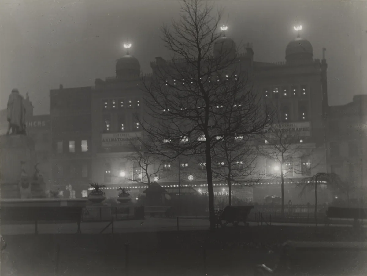 The Alhambra, London, by Night by Paul Martin, photograph, 1895