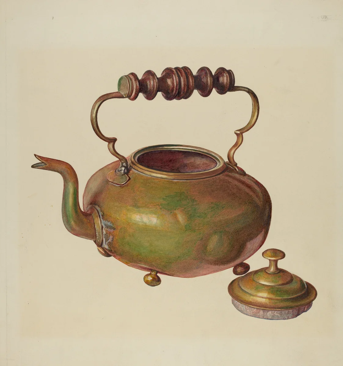 Tea Kettle by Michael Rekucki, index of american design, 1941