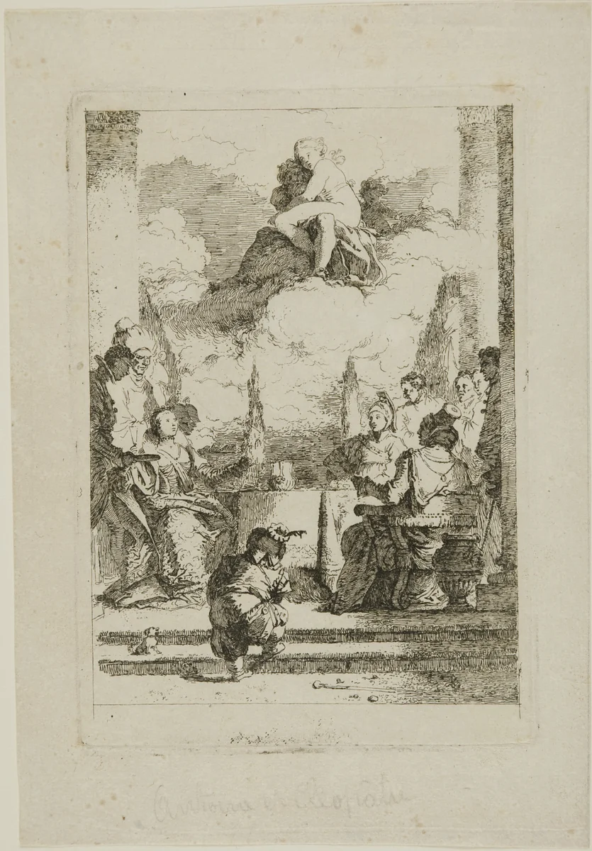 The Feast of Anthony and Cleopatra by Jean Honoré Fragonard, print, 1763-1764