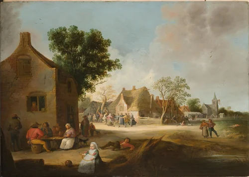 Country Kermis by Pieter de Bloot, painting, 1639