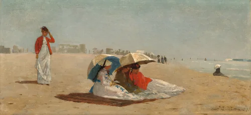 East Hampton Beach, Long Island by Winslow Homer, painting, 1874