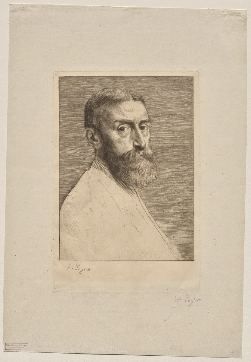Sir Edward Poynter by Alphonse Legros, print, 1877
