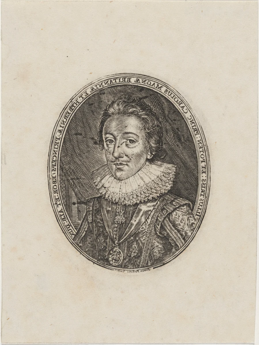 Charles I, King of England by Simon van de Passe, print, 1595-1647