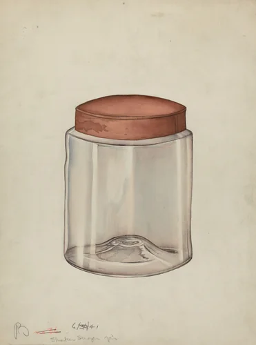 Shaker Sugar Jar by Charles Goodwin, index of american design, 1941