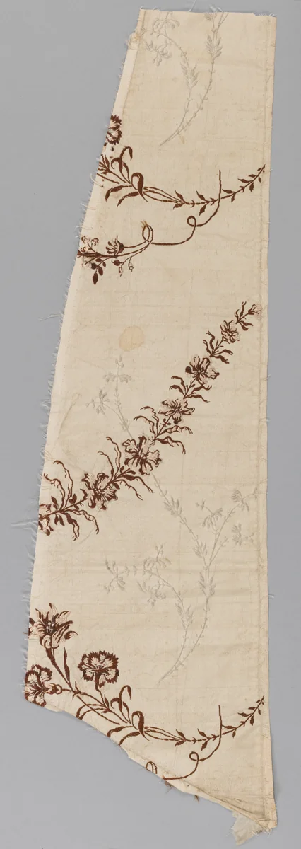 Fragment of dress silk by Anna Maria Garthwaite, textile, 1740-1750