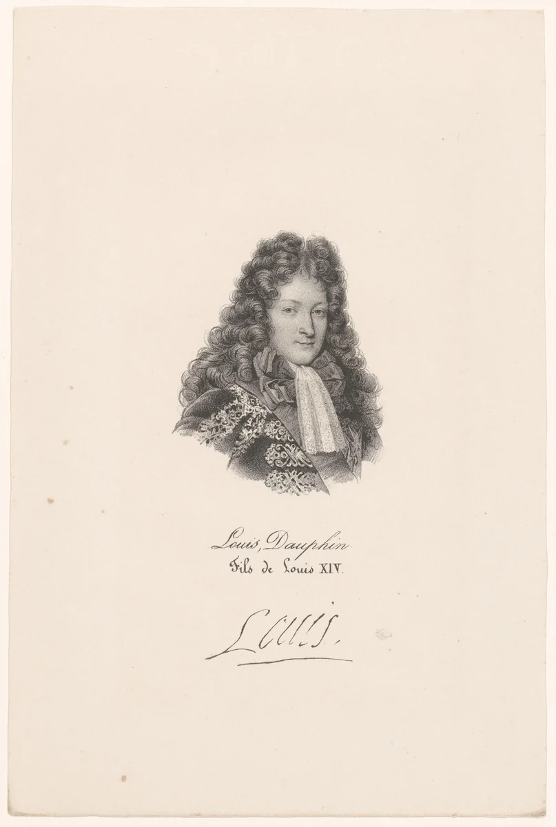 Portret van Lodewijk, dauphin van Frankrijk by anonymous, print, 1818-1842