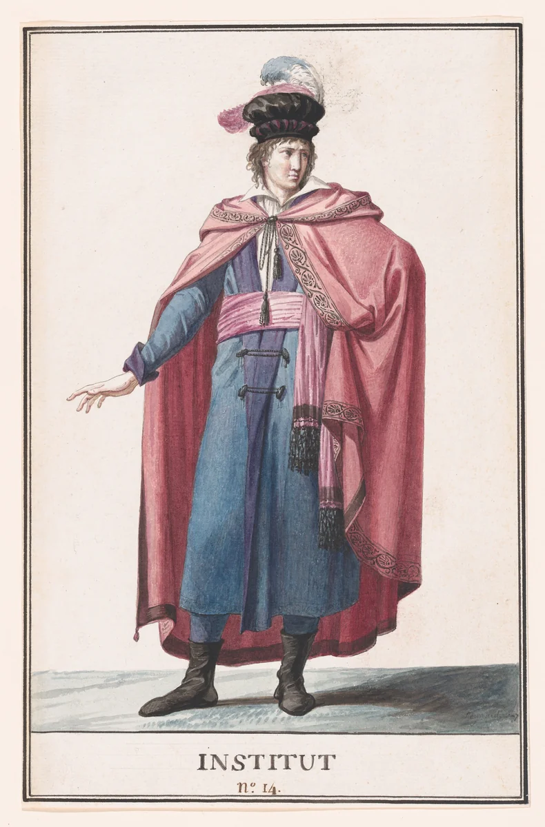 A Member of the Institute by Jean Baptiste Regnault, drawing, 1798