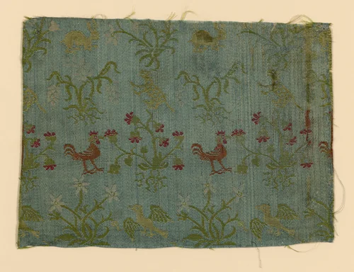 Fragment by Italy, textile, 1650-1700