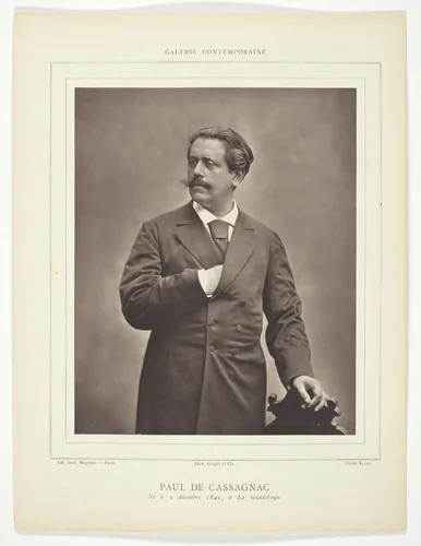 Paul de Cassagnac (French writer and political journalist, 1842-1904) by C. Klary, photograph, 1876-1879