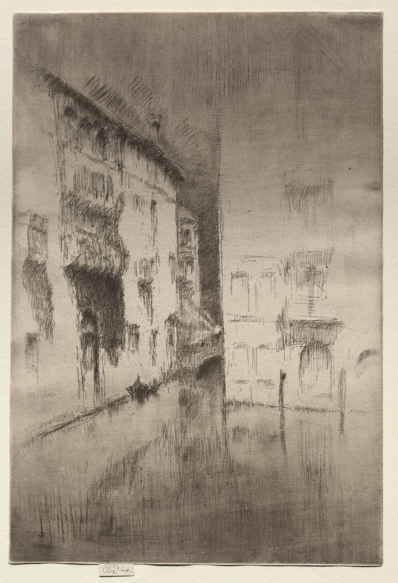 Nocturne: Palaces by James McNeill Whistler, print, 1875-1885
