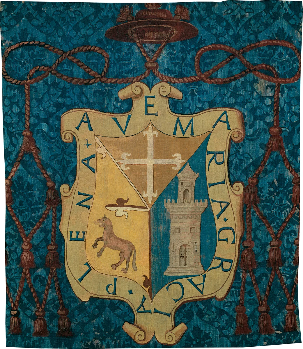 Armorial with an Unidentified Coat of Arms by Flanders, textile, 1540-1560
