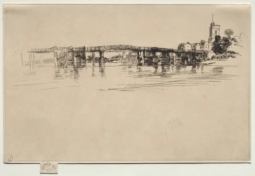 The Little Putney, No. 1 by James McNeill Whistler, print, 1879