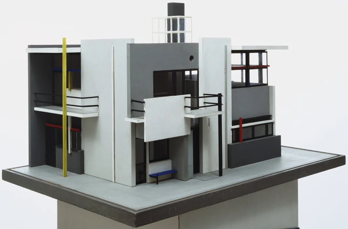 Schröder House, Utrecht, The Netherlands (Scale model, 1:20) by Gerrit Rietveld, architecture, 1924