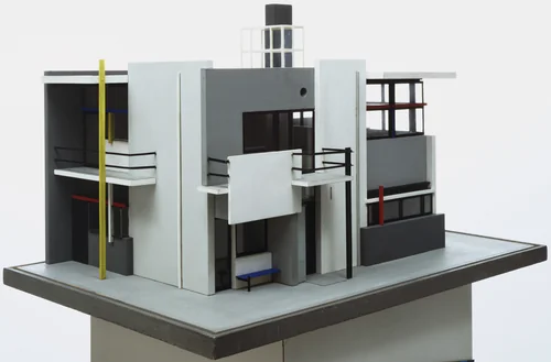 Schröder House, Utrecht, The Netherlands (Scale model, 1:20) by Gerrit Rietveld, architecture, 1924