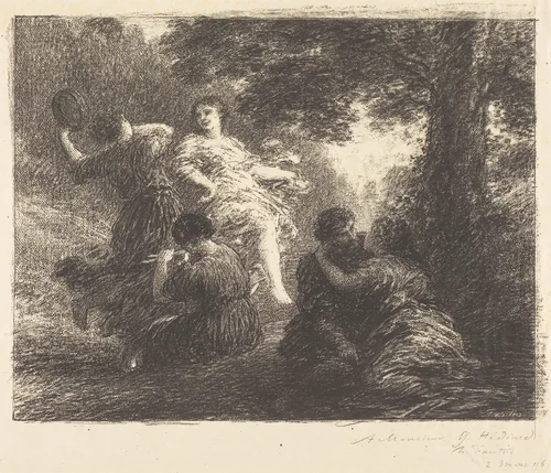 Pastoral by Henri Fantin-Latour, print, 1896