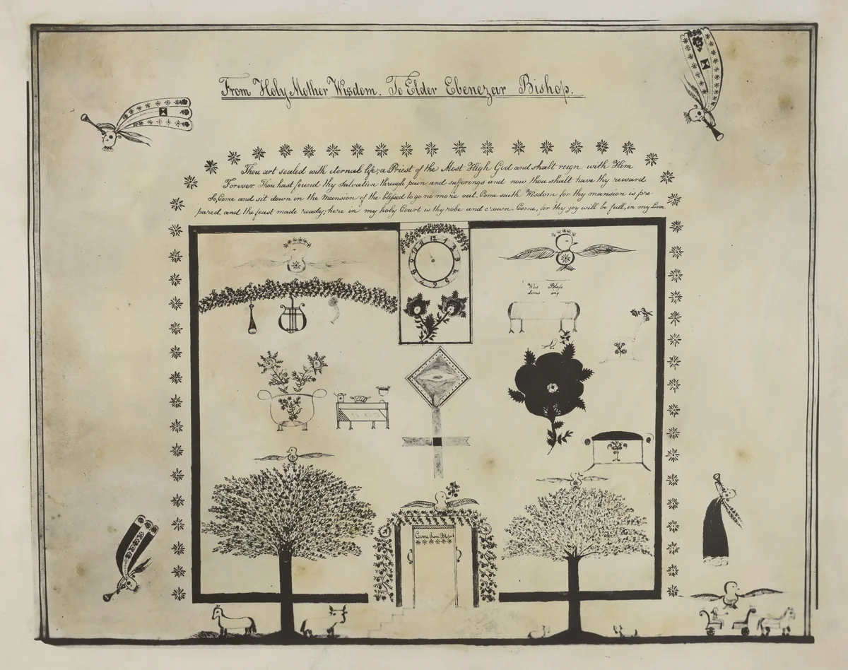 Shaker Visionary Image by American 20th Century, index of american design, 1935-1942