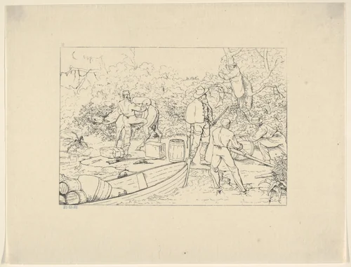 Smuggling of Medicines into the South (from Confederate War Etchings) by Adalbert John Volck, print, 1861-1863