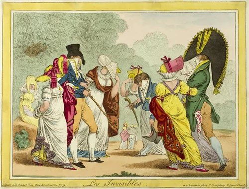 Les Invisibles by James Gillray, print, 1810