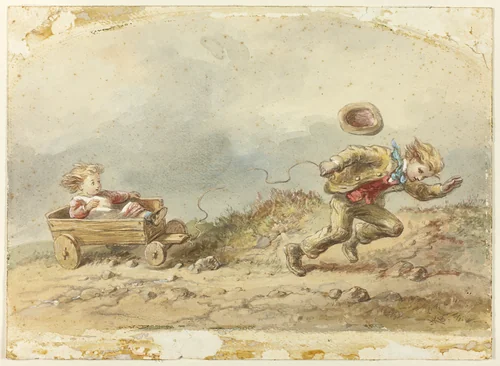 The Broken Cart-Rope by Hablot Knight Browne, painting, 1835-1882