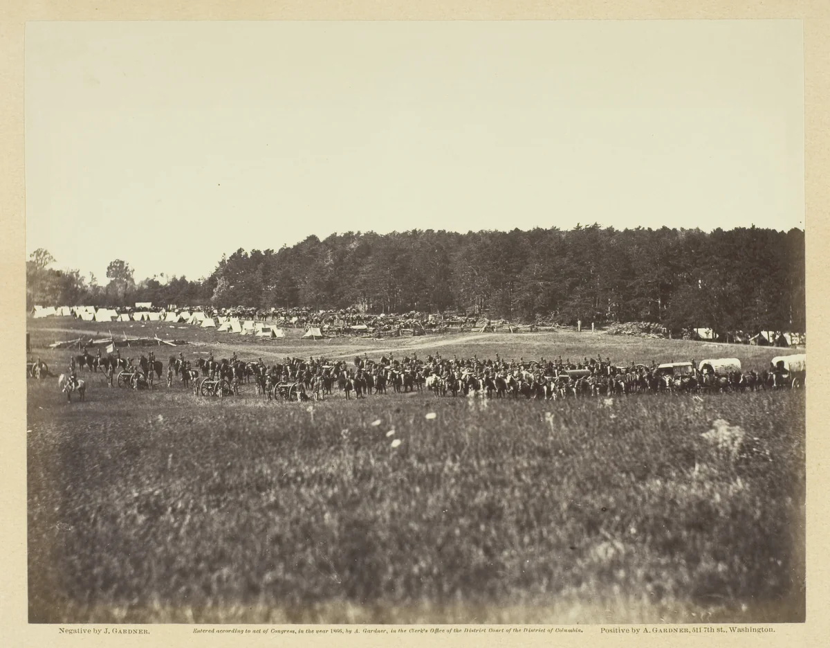 Battery A, Fourth U.S. Artillery, Robertson's Brigade by James Gardner, photograph, 1864