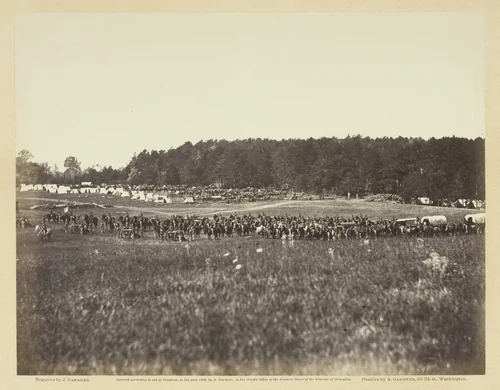 Battery A, Fourth U.S. Artillery, Robertson's Brigade by James Gardner, photograph, 1864
