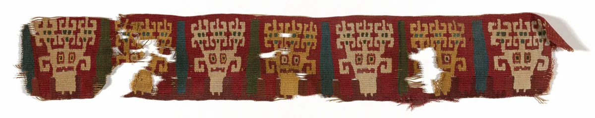 Fragment (Band) by Nazca-Wari, textile, 700-900