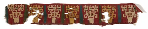 Fragment (Band) by Nazca-Wari, textile, 700-900
