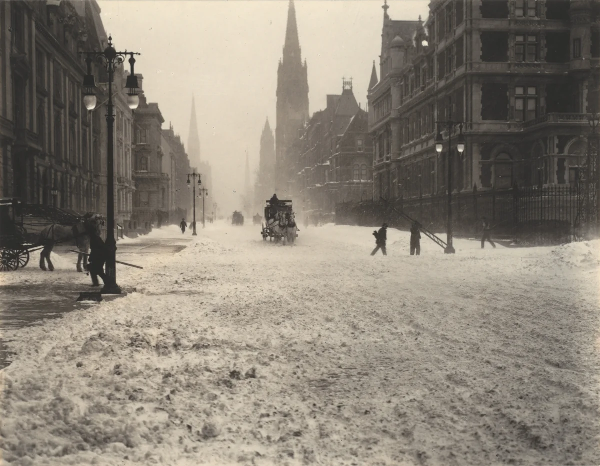 Winter, New York by Alfred Stieglitz, photograph, 1893
